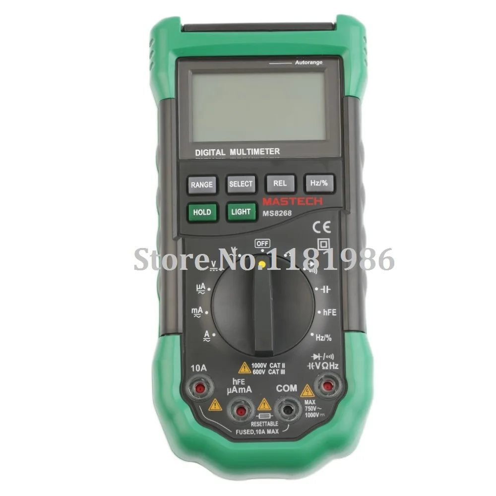 Цифровой Мультиметр Mastech MS8268 с автоматическим диапазоном полной защитой AC/DC