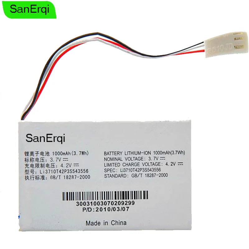 Литий-ионный аккумулятор SanErqi для ZTE U110 U116 + U118 U118A U122 TU110 Li3710T42P3S543556 | Мобильные