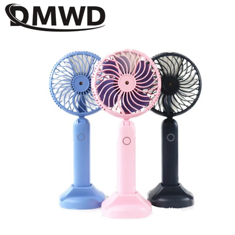 

DMWD Portable Handheld Mini USB Rechargeable Conditioner Cooling Fan Humidifier Mist Conditioning Ventilator Wind Blower Cooler
