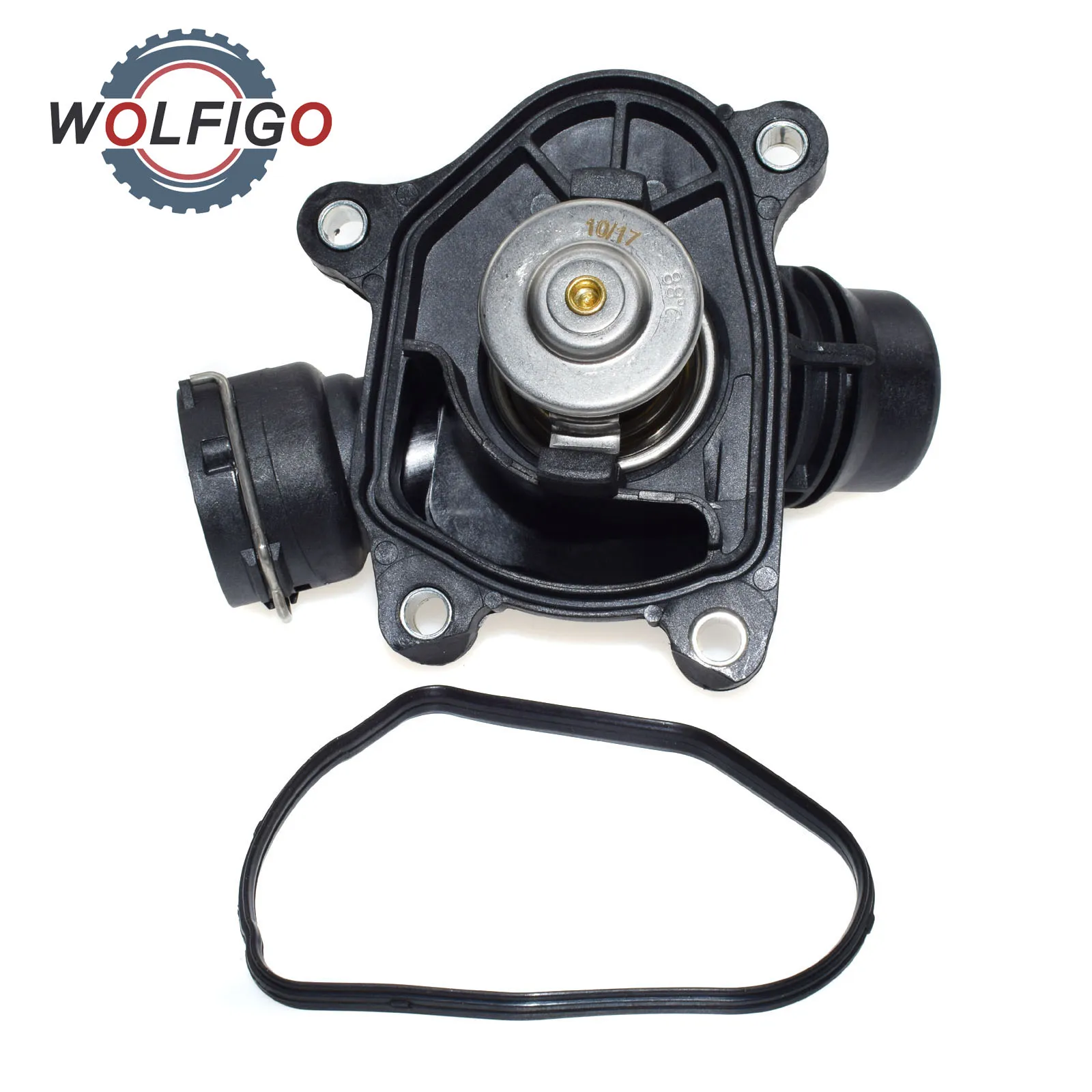Wolfigo Engine Thermostat Housing Assembly With Seal For Bmw 318d 320d