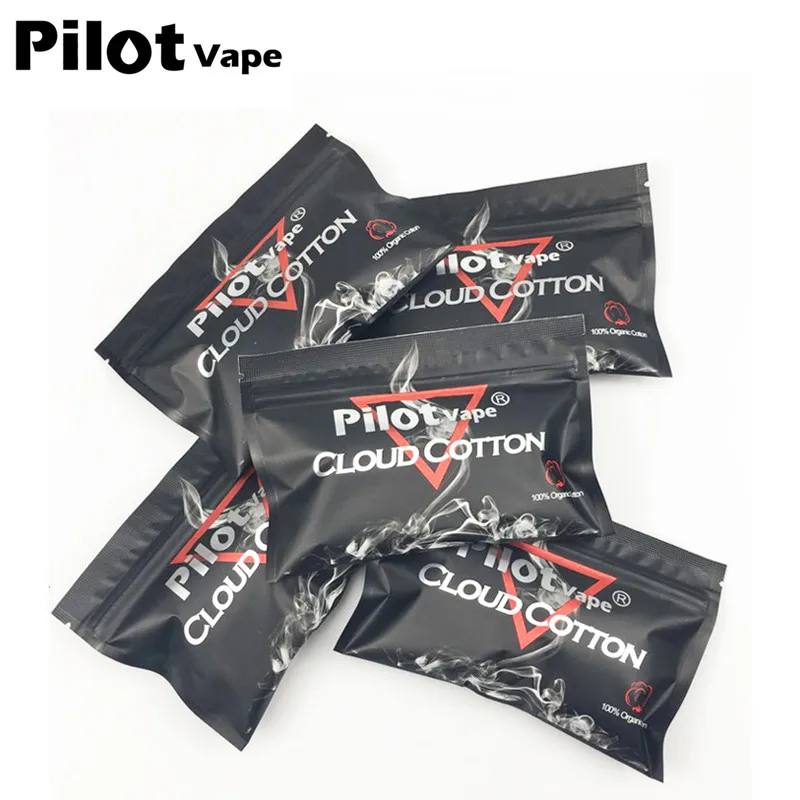 

Pilot vape Cotton Bacon 5pack/10pack Cloud cotton for vaper rebuildable RDA RBA DIY Electronic Cigarette Atomizer Vaporizer Coil