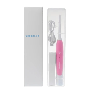 

9pcs/set Sonic Electric USB Toothbrush Oral Cleaning Whitening Tools White with 3 heads AC 110 - 240V