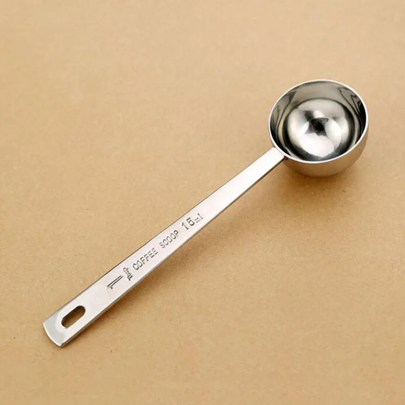 50pc lot Stainless Steel 304 Measuring Spoons Teaspoon Scoop 15ml 