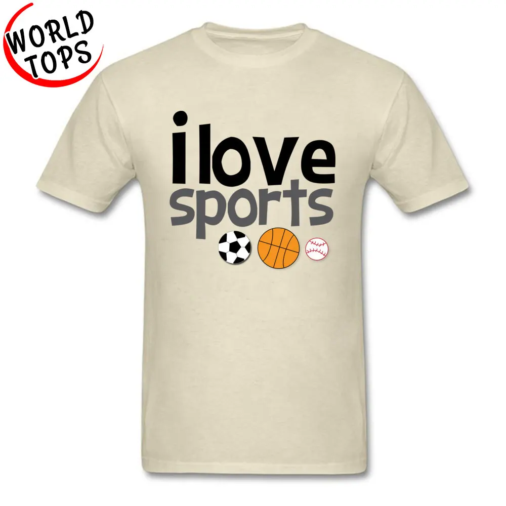 comfortable T-Shirt Latest O-Neck love sport 100% Cotton Fabric Mens Tops Shirts Casual Short Sleeve Tee Shirts love sport beige