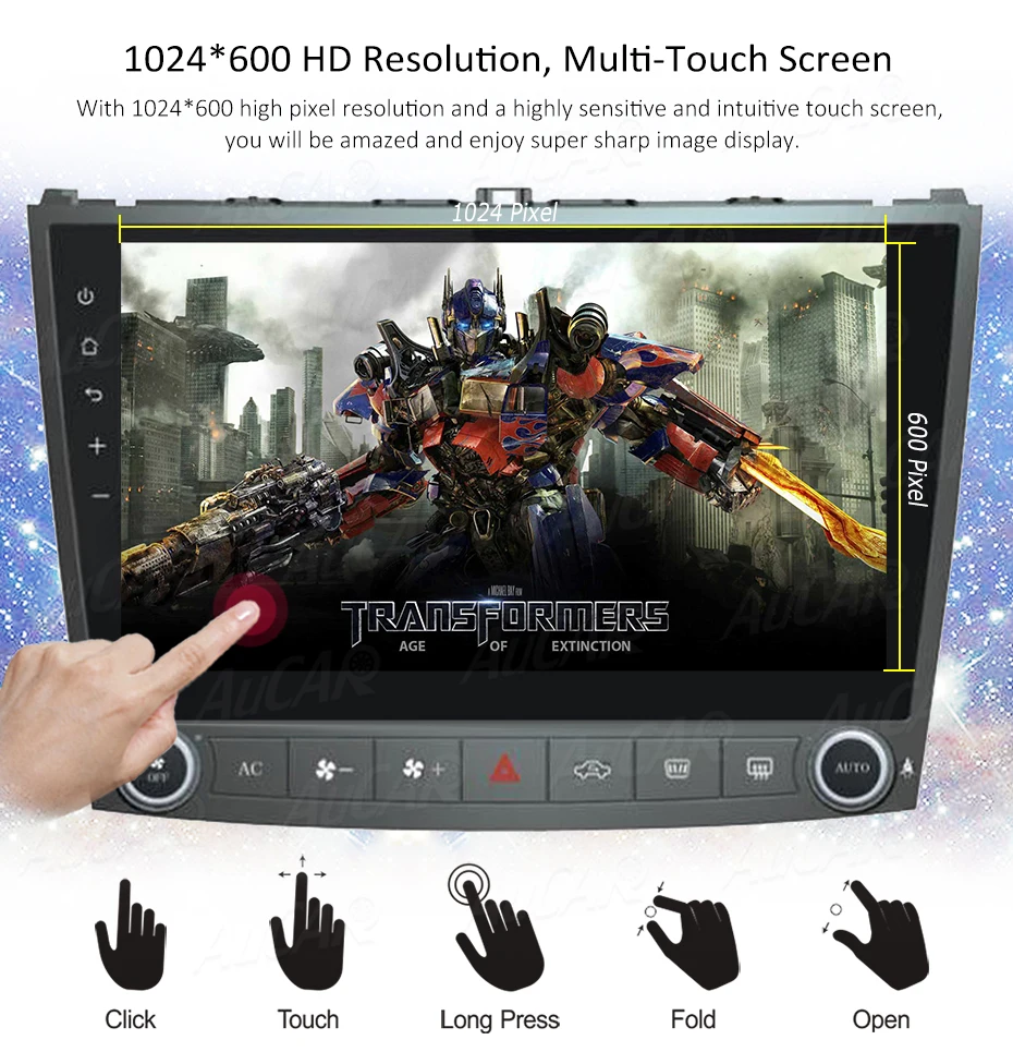 Sale AuCAR 10.1" Octa Core Android 8.1 2GB+32GB Head Unit Car Radio for Lexus IS250 IS350 2005 2006 2007 2008 2009 2010 2011 4G RDS 10