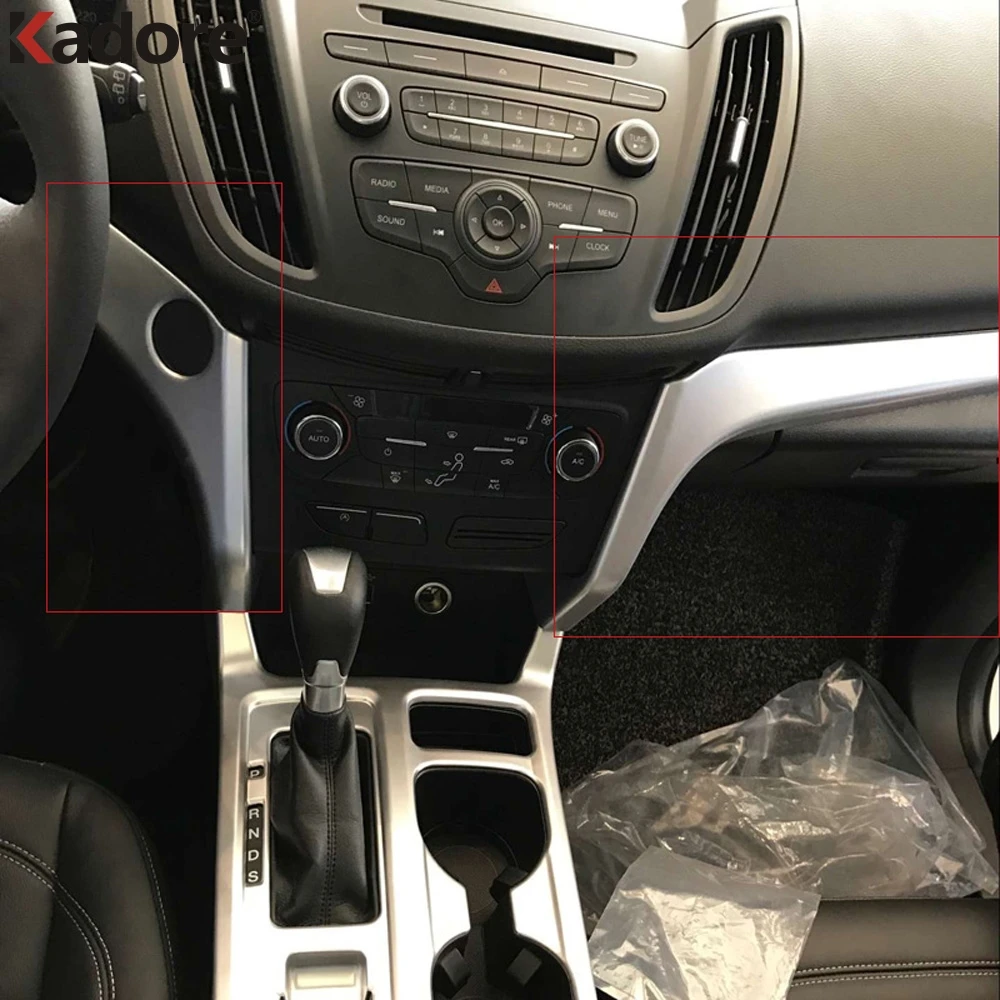 Us 29 27 17 Off Accessories For Ford Escape Kuga 2017 2018 2019 Abs Matte Interior Center Control Cover Trim Panel Decoration Car Styling In