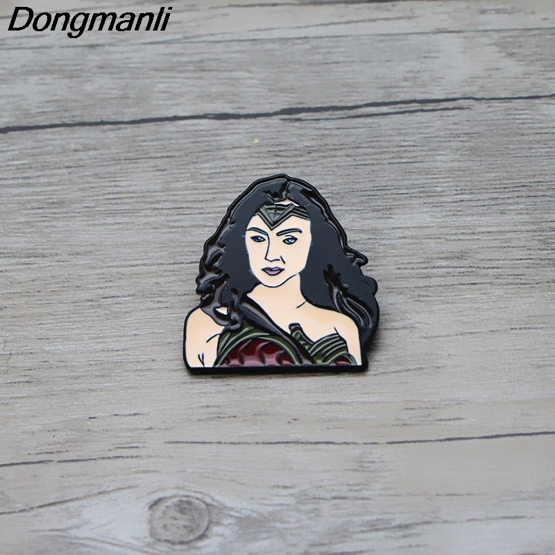 

L2626 Wonder Woman Enamel Pins Brooches badge Superhero collection