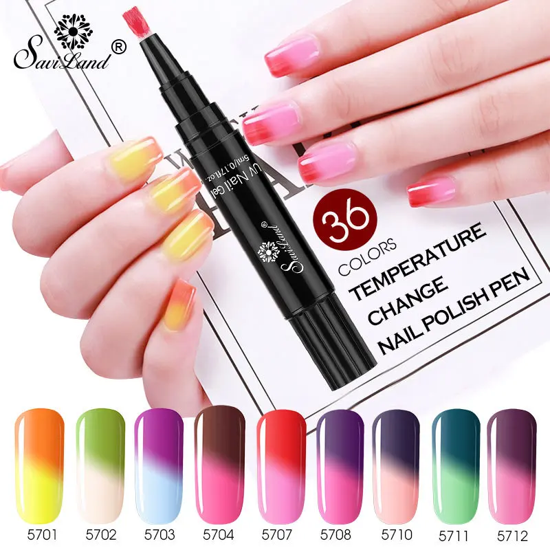 

Explosive product temperature change gradient nail polish pen-like easy to operate QQ phototherapy glue