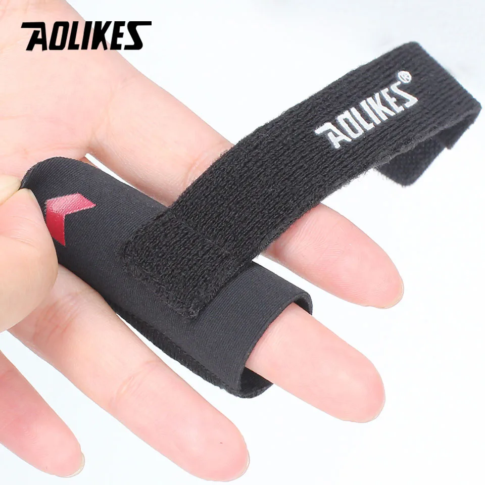 AOLIKES 1 шт спортивные пальцевая шина гвардии палец протектор рукав Поддержка баскетбол спортивный аксессуар артритный бандаж обертывания рукав для пальца