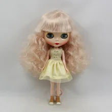 Обнаженные куклы Блит бледно-светлые вьющиеся волосы, Заводская кукла, модная Кукла с Банг ppa99