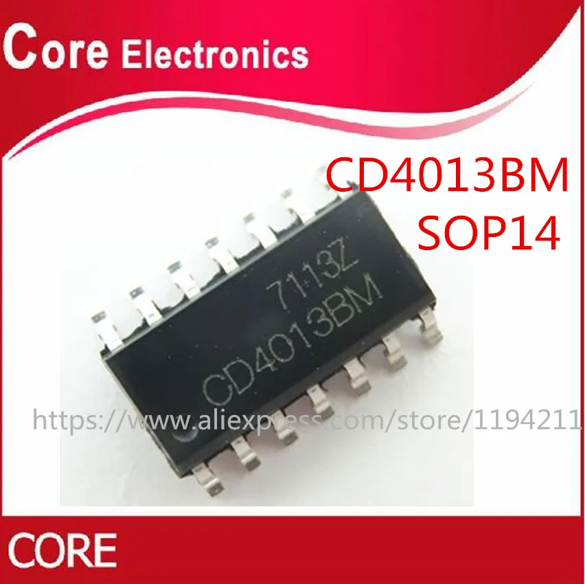 500 шт. HEF4013BT SOP14 HEF4013 SOP HCF4013 SMD CD4013BM Новый|Интегральные схемы| |