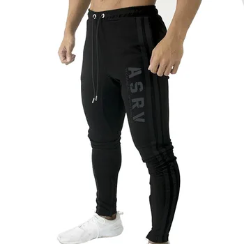 

New European and American men's casual pants straight outdoor running feet pants men's knitted sweatpants