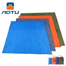 AOTU 215x215cm Camping Mat sandless 6 Holes 420D Thick Oxford Outdoor Tent Waterproof Beach manta Picnic sand free beach mat