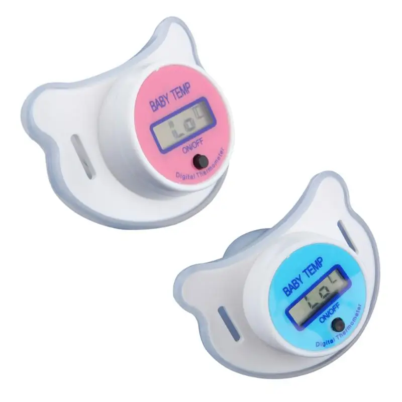 

Baby Nipple Thermometer Medical Silicone Pacifier LCD Digital Children's Thermometer Health Safety Care For Children 2 Colors