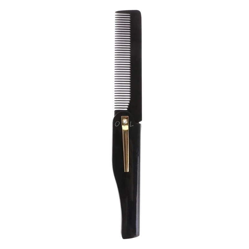 

Hot Fashion Mens Womens Handmade Folding Pocket Clip Hair Moustache Beard Comb