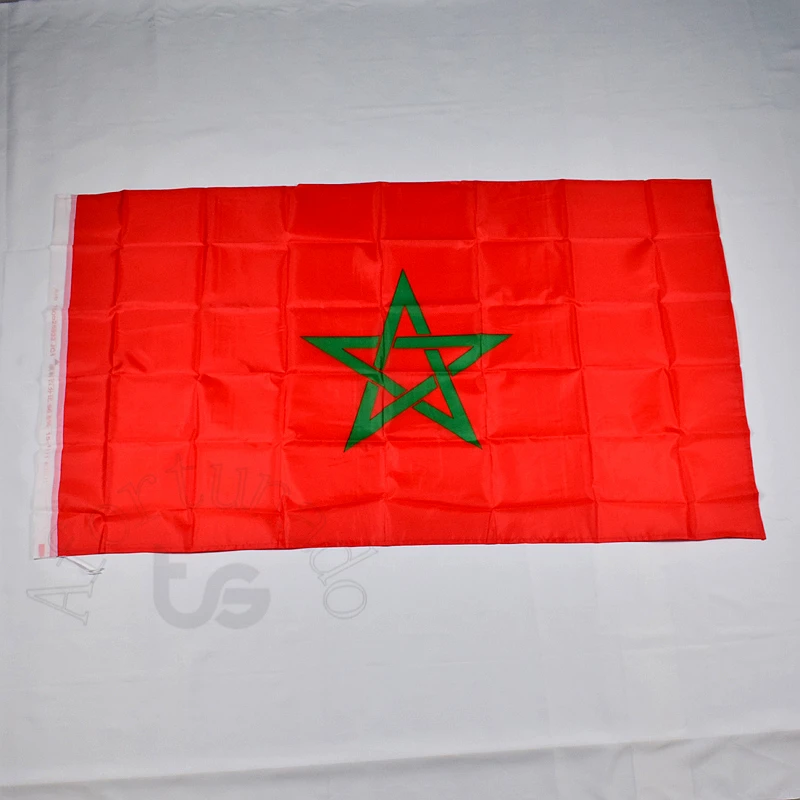 

Morocco Moroccan 90*150cm flag Banner Free shipping 3x5 Foot National flag for meet,Parade,party.Hanging,decoration