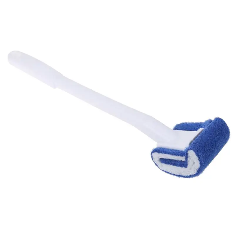 36,5 см пластиковая нейлоновая щетка для чистки туалета с длинной ручкой, аксессуары для ванной комнаты, инструменты для чистки туалета - Цвет: Белый