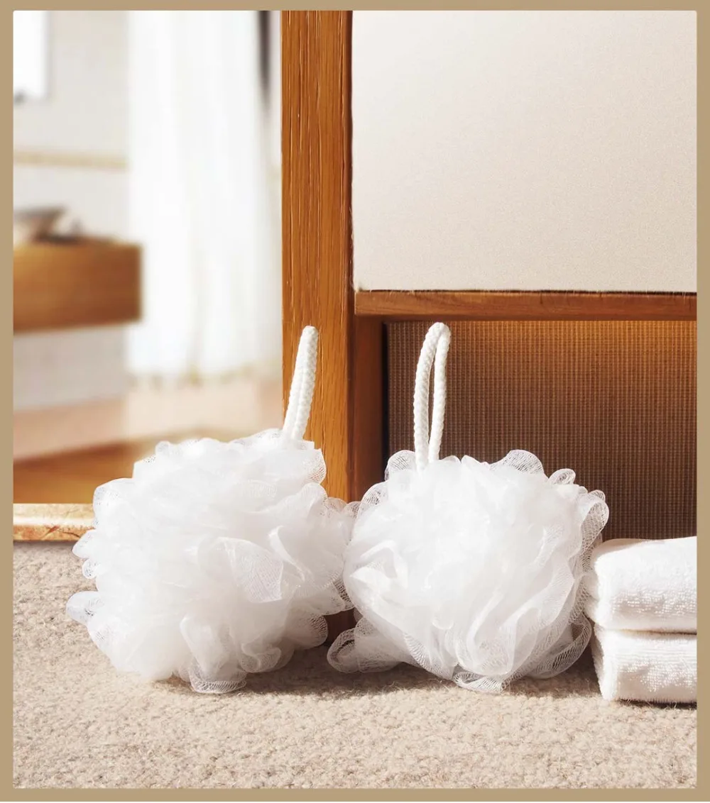 Новинка мягкая пенообразовательная текстура Youpin Bath ball white 2 шт./пакет легко