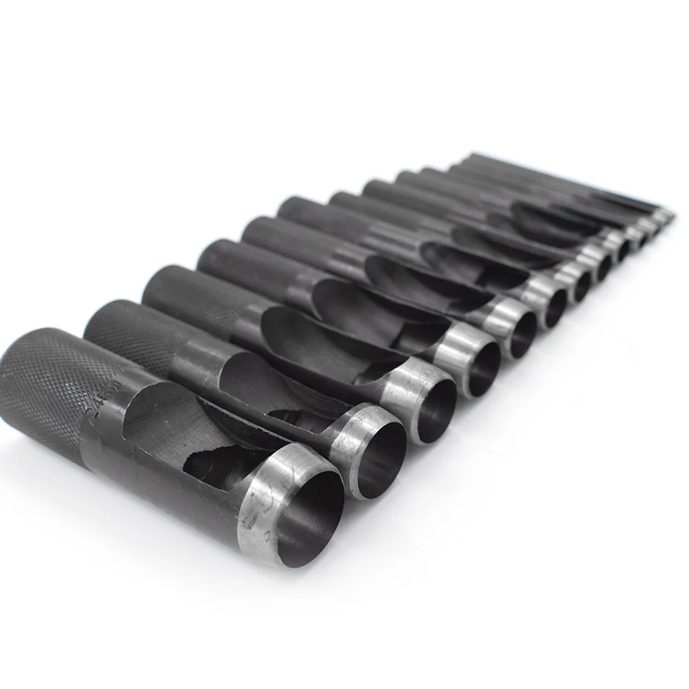 Punching Tool 2/ 3/ 4/ 5 / 6/ 7/ 8/ 9/ 10/ 12 mm Belt Holes Die Mold Eyelets Rivet Button Sewing Patches