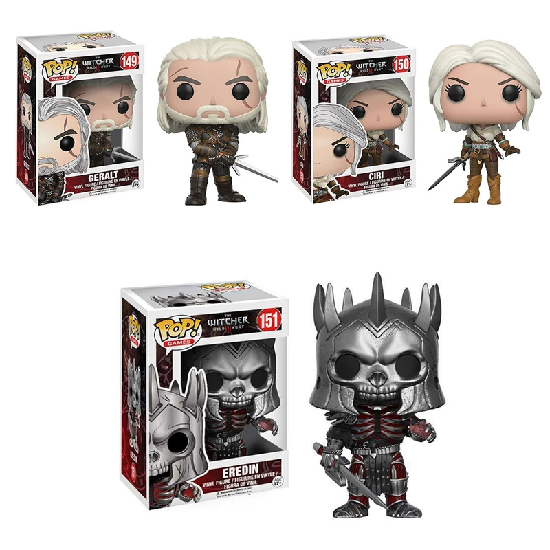 

FUNKO POP Game Character The Witcher 3 CIRI GERALT Eredin Vinyl Action Figures Collection Model Toys for Children Birthday Gifts