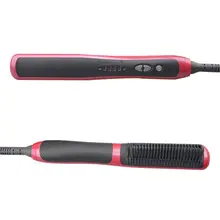 Мини-ролл борода выпрямитель для волос парикмахерская расческа выпрямляющая щетка многофункциональная Плойка для волос для мужчин и женщин электрический инструмент для волос