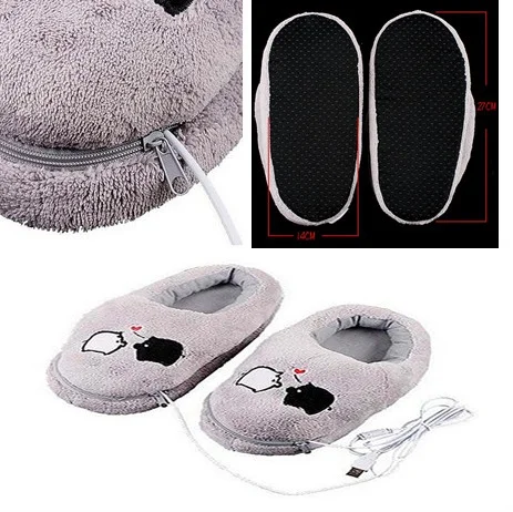 2019NEW Pig Plush USB Foot Warmer Slipper Practical Safe And Reliable Soft Electric Heating Shoes Cute Christmas Gift For Girls
