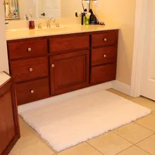 50*80 см ковер коврик в ванную, замша, очень приятная на ощупь на нескользящей подошве для ванной подкладки