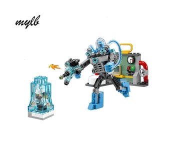 

mylb Building Blocks Bricks Batman Movie Mr Freeze Lce Attack Prison Power Plant Block Set Figures Compatible