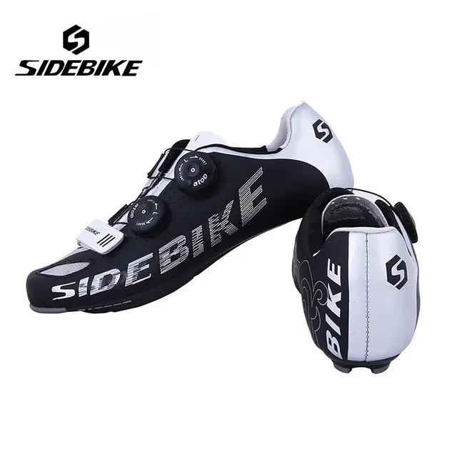 Cheap Sidebike Professional Bicycle Cycling Carbon Fiber Shoes Lightweight S2-Snap Knob Athletic Shoes Road Bike Self-Locking Shoes