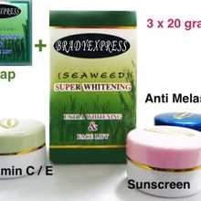 Супер Экстра Отбеливание Набор кремов водорослей подтяжка лица природные водоросли+ мыло