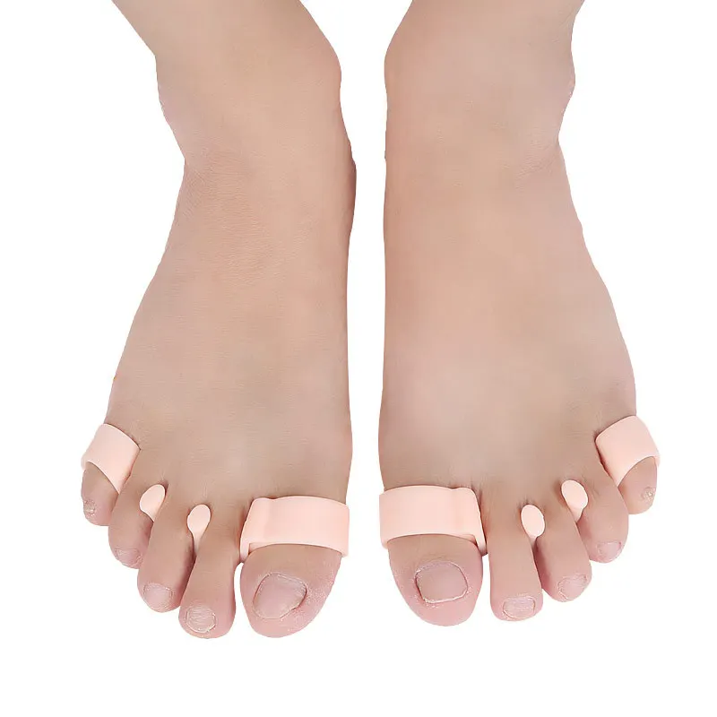 

2PCS / A Pair Daily Use SEBS Silicone Hallux Valgus Orthosis Toe Overlap Repair Foot Care Tool Feet Care Toe Orthosis Foot Brace