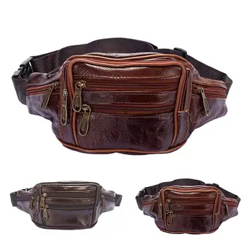 

Retro Men Faux Leather Sling Bag Travel Sport Crossbody Waist Phone Pouch Pack