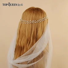 TOPQUEEN HP48 Свадебная повязка-Корона со стразами Свадебные аксессуары для волос и головы ювелирные изделия Свадебные аксессуары для волос два цвета