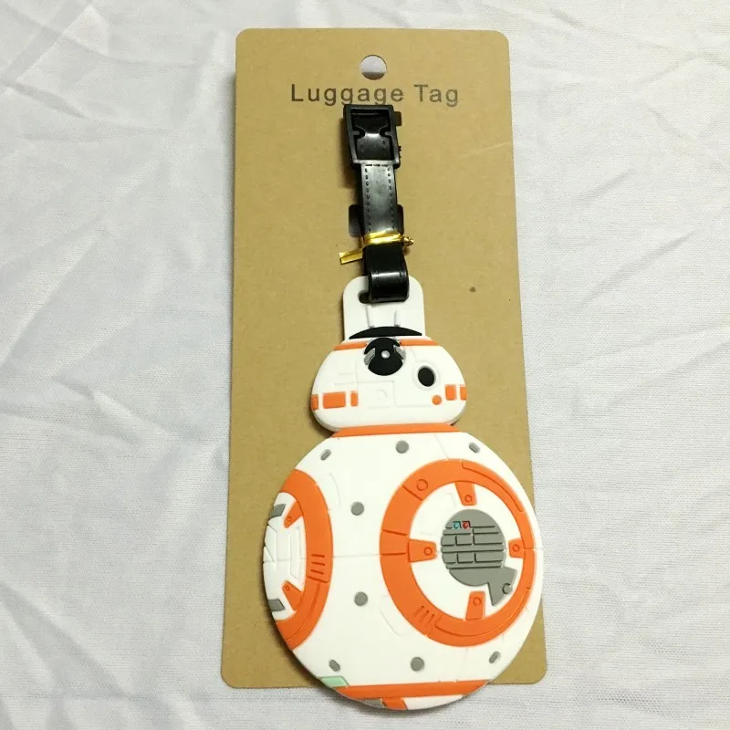 

2018 New Mala Travel Accessories Star Wars 7 Cartoon Silica Gel Suitcase Id Address Holder Baggage Boarding Tag Portable Label