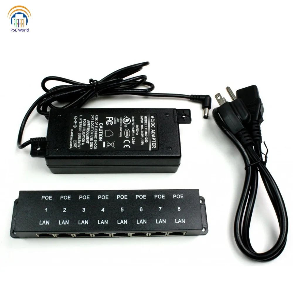 8 port 100Mbps 48v60w-ad