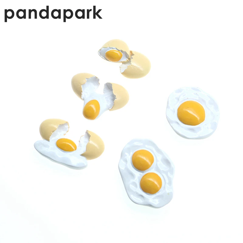 

PANDAPARK 3D Resin Simulation Eggs Fridge Magnet Travel Souvenir Kitchen Tool Fridge's Decoration Message Post Sticker