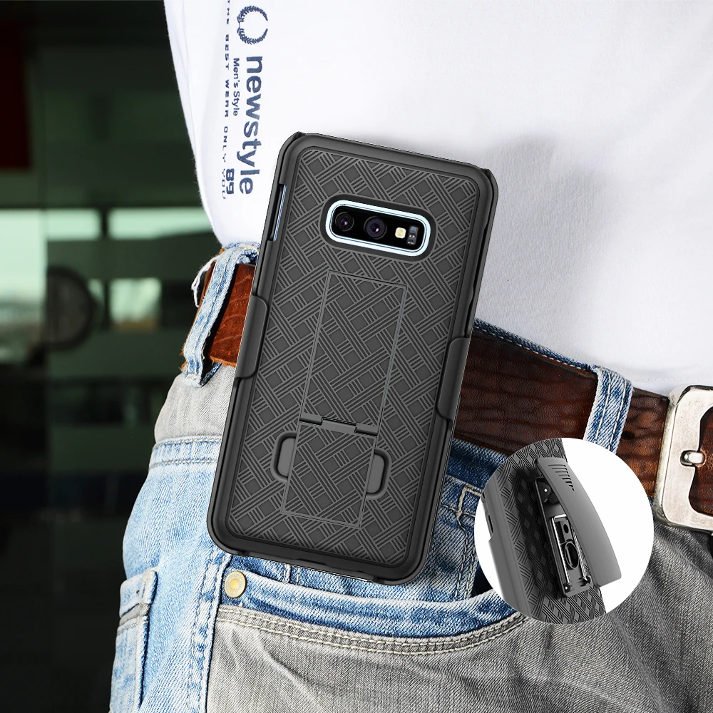 

Strongly 3 in one S10 LITE case sports Swivel Belt Clip Holster Stand Phone Cases For sumsung S10 plus S10lite hands free COVER