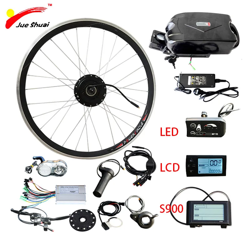 Perfect 36V 500W Electric Bike Kit for 20" 24" 26" 700C Wheel Motor Frog Battery LED LCD MTB ebike e bike Electric Bike Conversion Kit 0