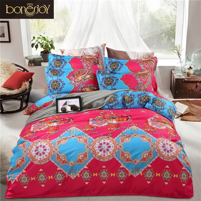 2017 china luxury bed linen boho bedding quilt cover cotton cotton sheets vs polyester