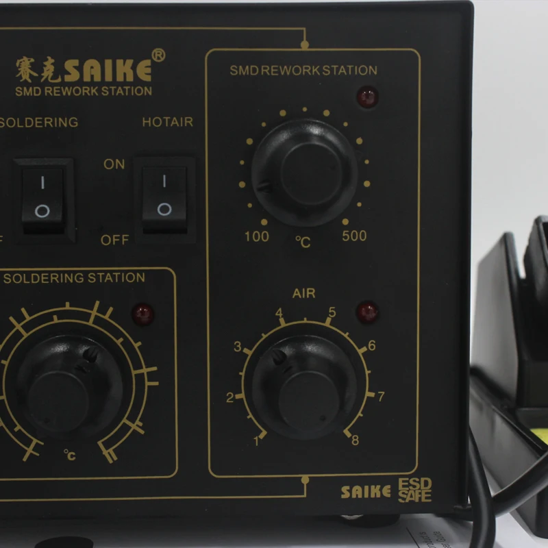 Saike 852D++ электрическая паяльная станция 220 в 110 В паяльная станция паяльник сушилка держатель сварочный комплект паяльная станция