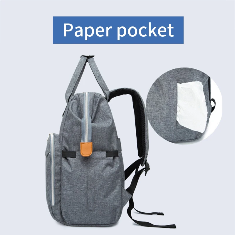 Diaper Bag For Baby Stroller Mummy Maternity Travel Backpack Waterproof Nappy Changing Bag Large Space Organizer Nursing Wet Bag (8)