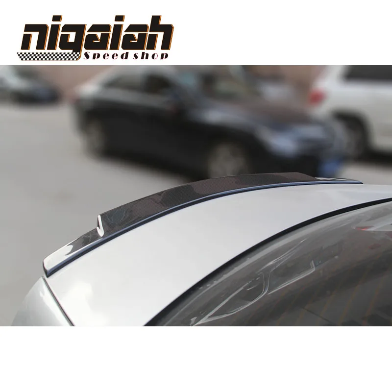 

Car Accessories Carbon Fiber Rear Spoiler Fit For 2008-2013 W204 C Class W204 C63 Sedan RNT C74 Style Trunk Spoiler Ducktail