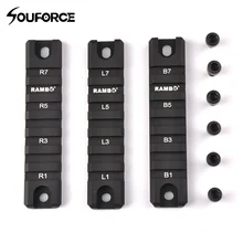 3pcs/Set Standard 20mm Weaver Picatinny Rail Base Adapter Mount for Rifle Hunt Hunting new rifle flat top folding carry handle for picatinny weaver rail 21mm m60 style black