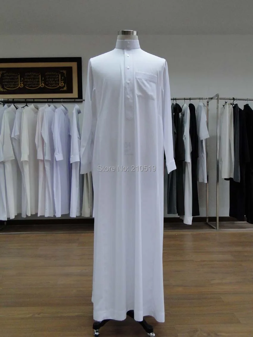 Распродажа популярная мужская одежда Jubbah islam abaya белый хаки маленький серый цвет