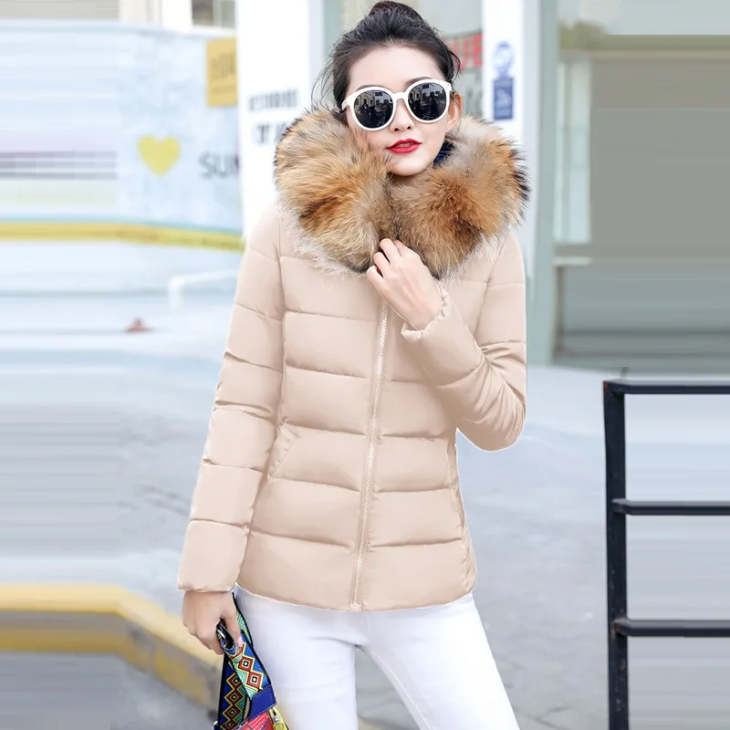 Зимняя женская куртка с воротником из искусственного меха, новинка, модное зимнее пальто, женские парки, теплая зимняя женская куртка с капюшоном, большие размеры S-5XL