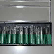 30 шт. 3 мм(0,12 '') хвостовик алмазные накладные заусенцы биты для гравировки резак роторные сверла наборы ювелирных изделий Инструмент Рок Fit Dremel& Micromotor