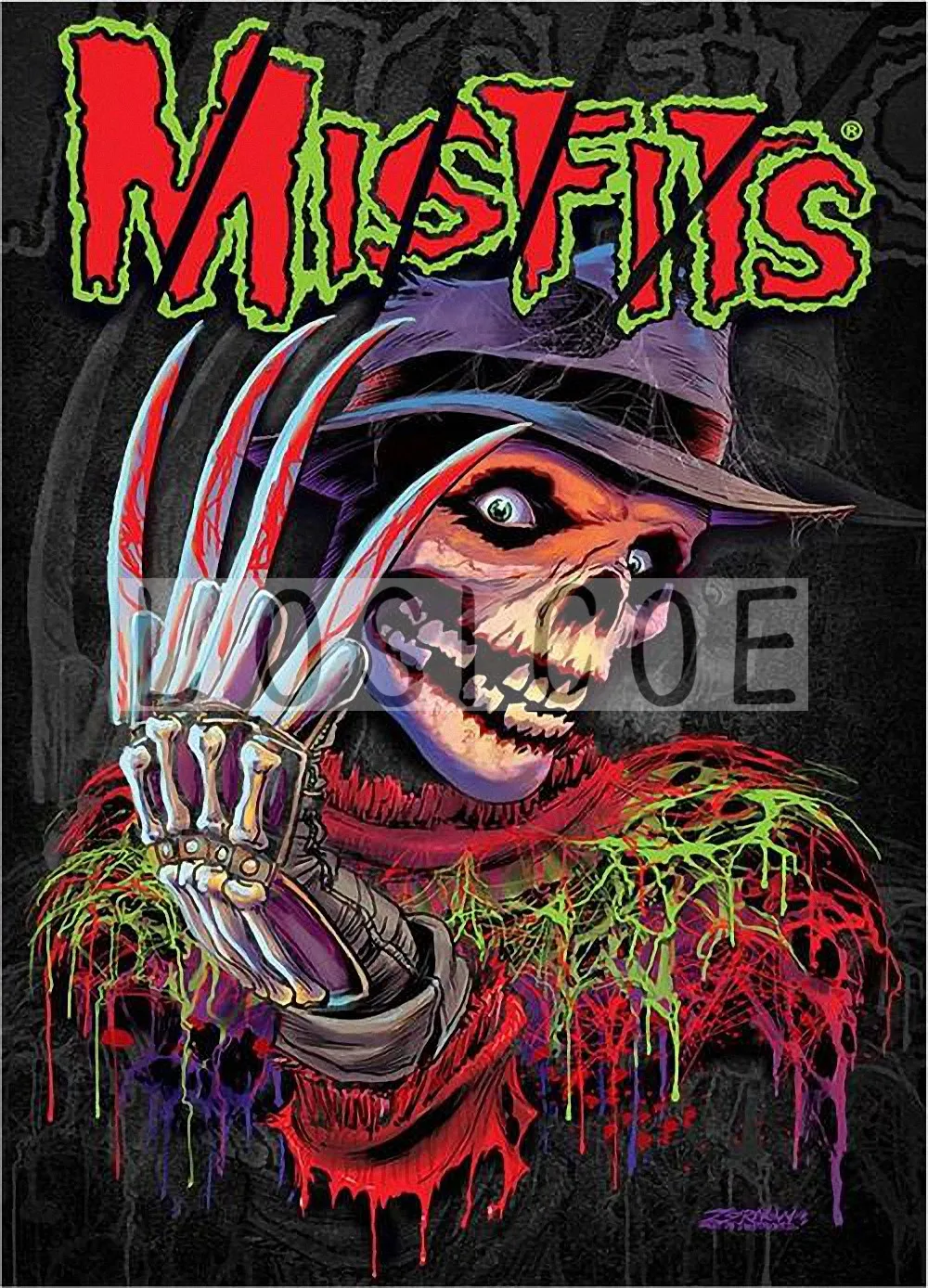 Misfits Ретро плакат на крафт бумаге флип чарт настенные наклейки Живопись