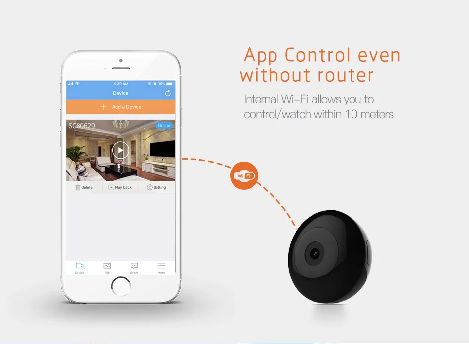 Goede Mini Wifi Digitale Camera 720 P HD Camcorder Kamera IR Nachtzicht Camera Espia Sport DV Loop Cam IP Camera Remote Alarm Freeship