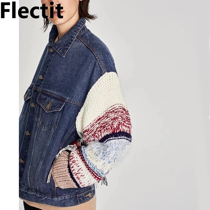 Flectit Oversized Contrast Knitted 