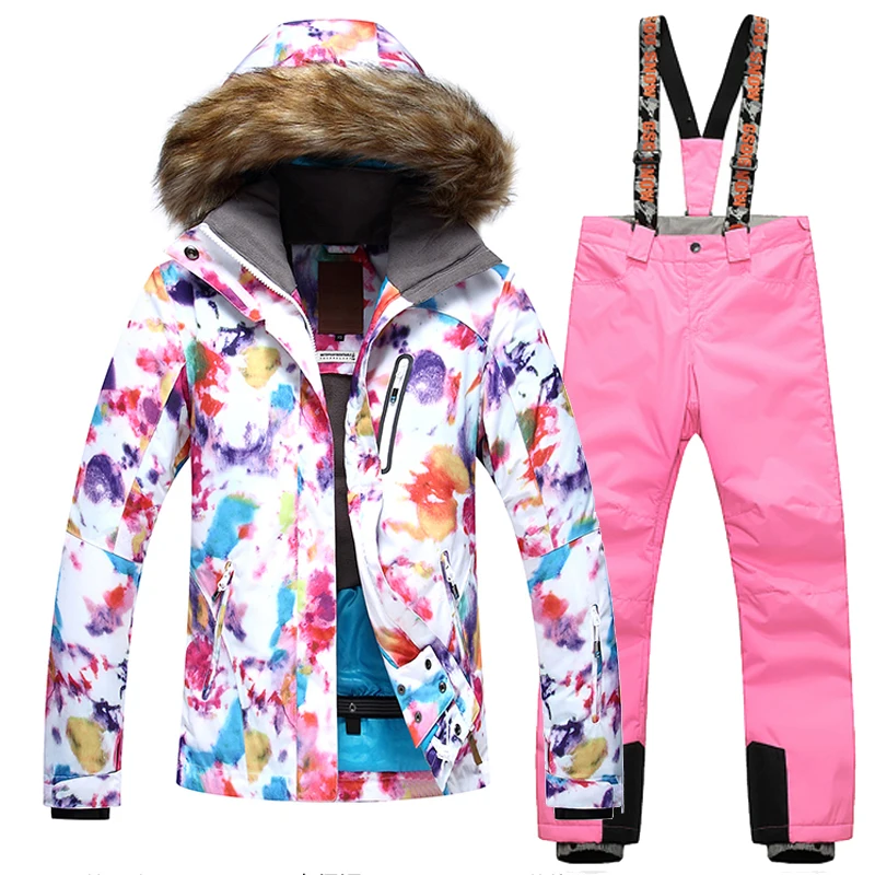 الشتاء Gsou الثلوج 2018 جديد النساء بدلة تزلج سوبر الدافئة الملابس التزلج على الجليد سترة + السراويل دعوى يندبروف ماء الشتاء ارتداء الشتاء Gsou الثلوج 2018 جديد النساء بدلة تزلج سوبر الدافئة الملابس التزلج على الجليد سترة + السراويل دعوى يندبروف ماء الشتاء ارتداء